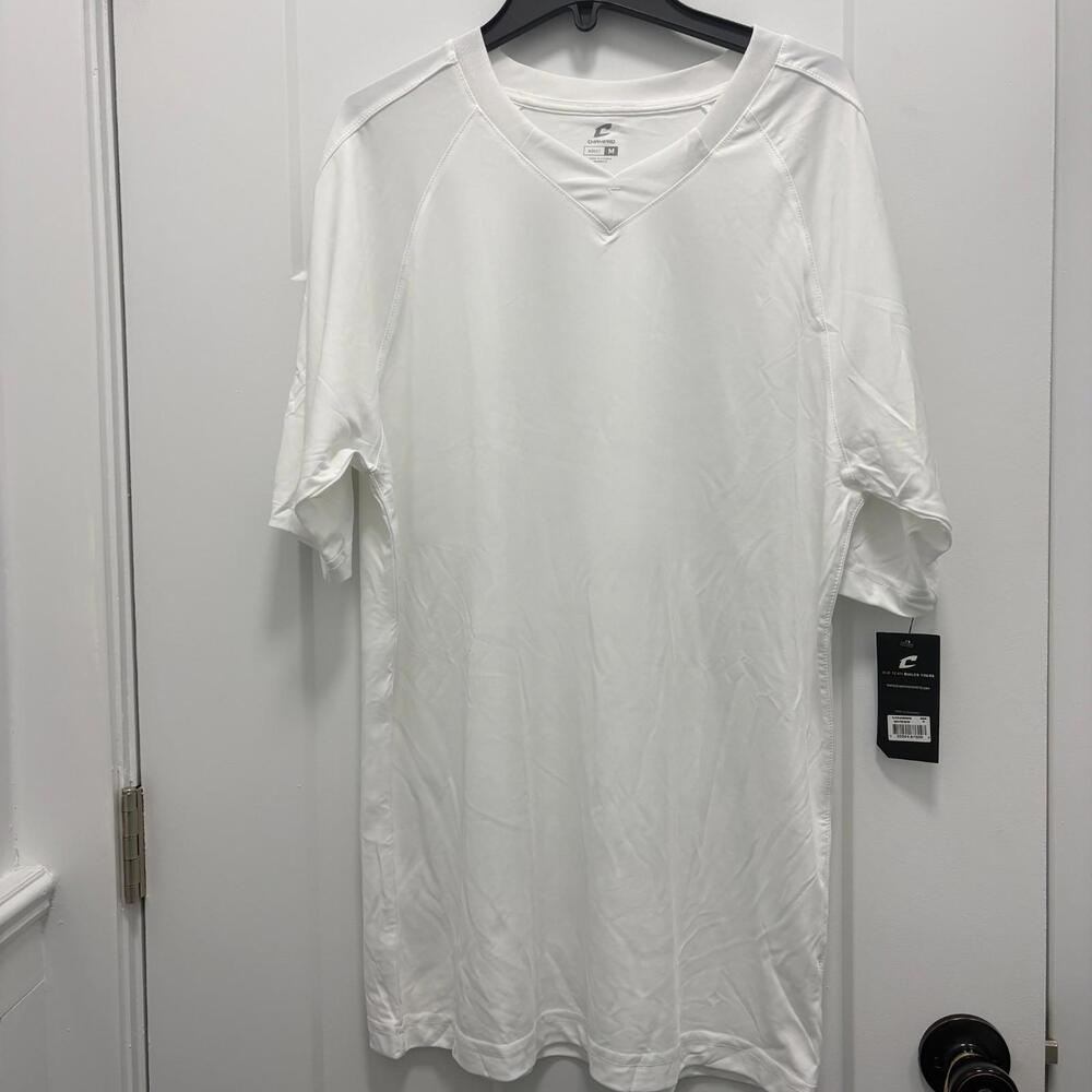 CHAMPRO Adult Mark Soccer Jersey White SJ20AWWS Size Medium